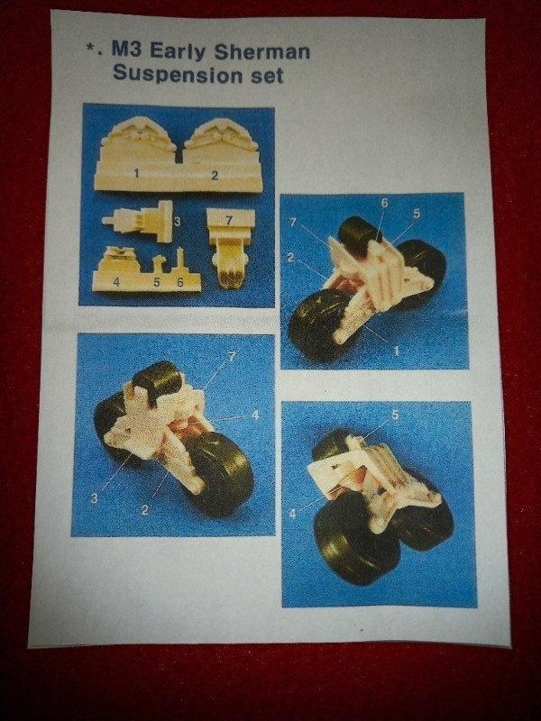 LEGEND PRODUCTIONS LF1129 : M3/Early Sherman Suspension (2), Hobby en Vrije tijd, Modelbouw | Auto's en Voertuigen, Zo goed als nieuw