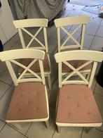 Stevige keukenstoelen, Ophalen, Gebruikt, Wit, Vier