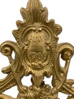 Antiek dubbel fotokader in messing – Anno 1906, Antiek en Kunst, Ophalen of Verzenden