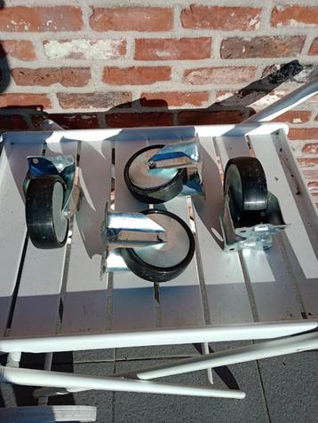 zwenkwielen / bokwielen steekkar banden., Doe-het-zelf en Bouw, Zwenkwielen, Ophalen