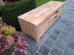 Tv meubel uit massieve teak. Geluchtgomd., Ophalen of Verzenden, Zo goed als nieuw