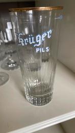 Krüger glazen., Verzamelen, Glas en Drinkglazen, Ophalen, Zo goed als nieuw, Bierglas