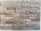 Tegels natuursteen ivory steenstrips 0,86m2, Nieuw, Minder dan 5 m², Overige materialen, Wandtegels