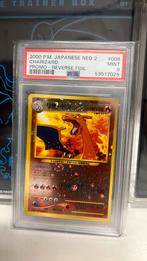 2000 JAPANESE NEO 2 PROMO REVERSE FOIL #006 CHARIZARD PSA9, Verzenden, Zo goed als nieuw, Foil