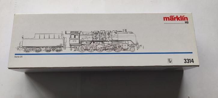 Märklin 3314 loc met tender NMBS reeks 25, Hobby en Vrije tijd, Modeltreinen | H0, Gebruikt, Locomotief, Wisselstroom, Märklin