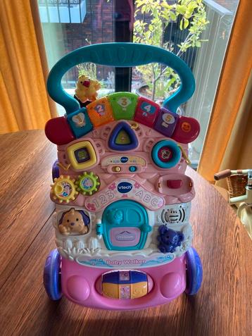 Vtech baby walker loopwagen roos, Enlèvement, Utilisé