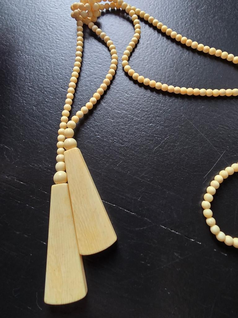 Halsketting, Ophalen of Verzenden, Gebruikt, Overige materialen