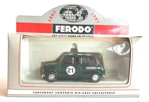Mini Cooper groen * FERODO * Lledo., Hobby en Vrije tijd, Modelauto's | 1:43, Zo goed als nieuw, Auto, Vanguards, Ophalen of Verzenden
