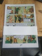 TINTIN ET LES PICAROS CALQUES PLANCHE 22 BIS 1972 FAC-SIMILÉ, Collections, Tintin, Image, Affiche ou Autocollant, Enlèvement ou Envoi