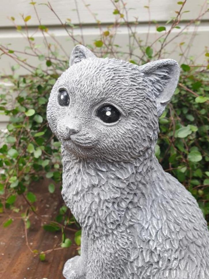 beeld van een kat / poes , beton, Tuin en Terras, Tuinbeelden, Nieuw, Beton, Ophalen of Verzenden