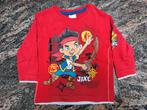 Mt 92 Rode T-shirt lange mouwen Disney piraat Jake, Kinderen en Baby's, Kinderkleding | Maat 92, Jongen, C&A, Ophalen of Verzenden