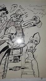 Lucebert  Pentekening  Gesigneerd en Gedateerd  Afmetingen c, Antiek en Kunst, Ophalen
