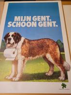 kunst litho Affiche stad Gent 1987: MIJN GENT, SCHOON GENT, Antiek en Kunst, Kunst | Litho's en Zeefdrukken, Ophalen