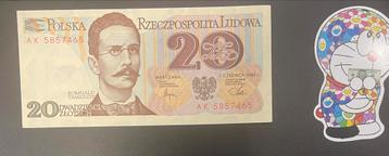 Billet Banque - Pologne - 20 zlotych 01/06/1982 - NEUF