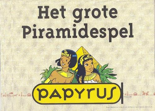 Het grote piramidespel - Papyrus., Collections, Personnages de BD, Comme neuf, Livre ou Jeu, Autres personnages, Enlèvement ou Envoi