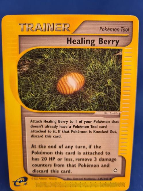 Healing Berry 125/147 - Aquapolis, Hobby en Vrije tijd, Verzamelkaartspellen | Pokémon, Gebruikt, Verzenden
