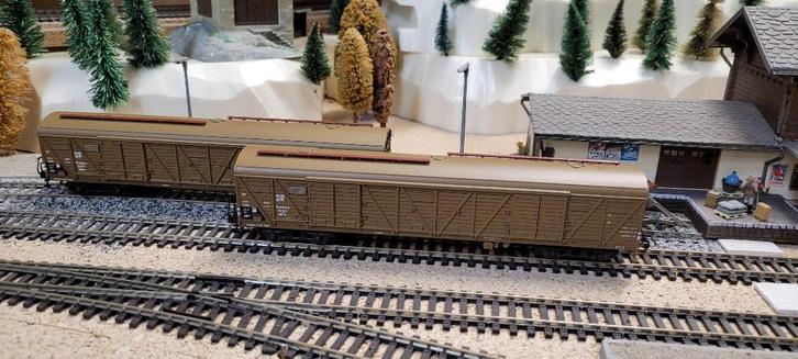 ROCO gesloten goederenwagens type Bromberg - DR - art. 46232, Hobby en Vrije tijd, Modeltreinen | H0, Zo goed als nieuw, Wagon