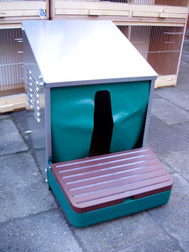 nieuw kippen Legnest kippenhok in metaal met ei vergaarbak, Dieren en Toebehoren, Pluimvee | Toebehoren, Nieuw, Kippenhok of Kippenren