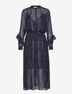 Feestelijke lange chiffon jurk InWear nieuw met etikey, Blauw, Nieuw, Ophalen of Verzenden, Maat 34 (XS) of kleiner