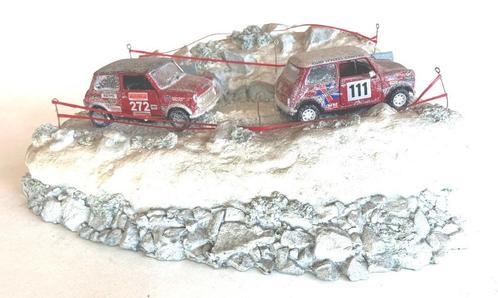 Mini Monte Carlo winter Mini rally set diorama Corgi CC99196, Hobby en Vrije tijd, Modelauto's | 1:43, Zo goed als nieuw, Auto