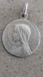 Médaillon Maria Immaculée - argenté, rond, Antiquités & Art, Enlèvement ou Envoi
