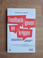Boek Feedback geven en krijgen - Dominic Rossi, Ophalen of Verzenden, Zo goed als nieuw, Dominic Rossi