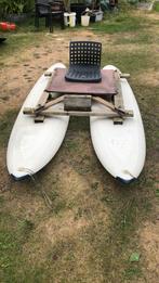 Catamaran bootje, Ophalen, Gebruikt