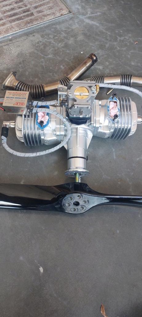 DLE 170 cc, Hobby en Vrije tijd, Modelbouw | Radiografisch | Vliegtuigen, Zo goed als nieuw, Benzine, RTF (Ready to Fly), Ophalen