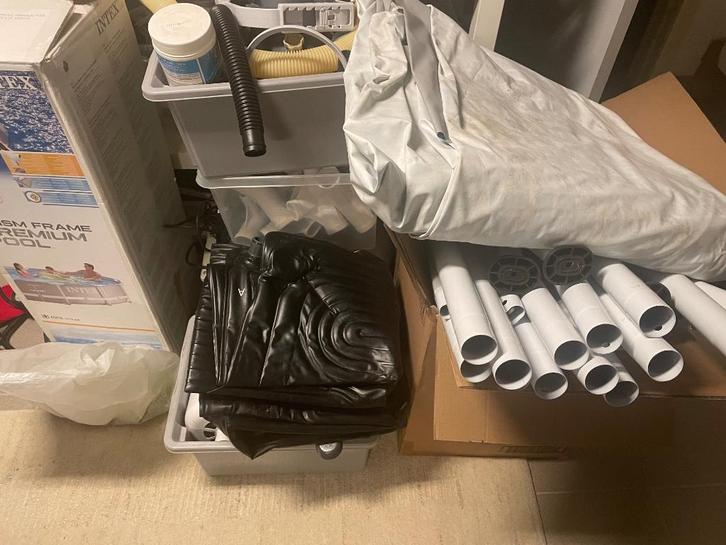 intex zwembad, Tuin en Terras, Zwembaden, Gebruikt, Opzetzwembad, Minder dan 80 cm, 200 tot 400 cm, 300 cm of meer, Rond, Ophalen