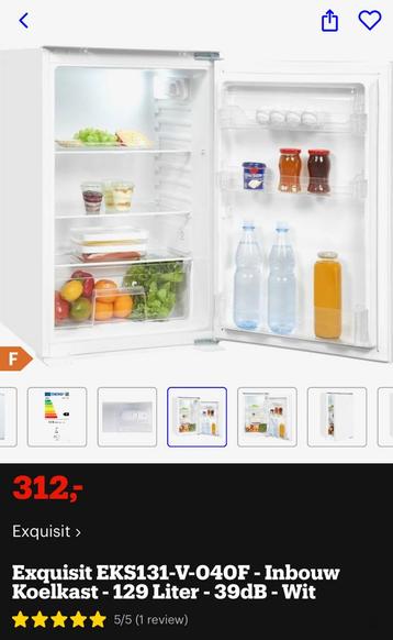 NIEUW Exquisit Kleine Inbouwkoelkast EKS131-V-040F beschikbaar voor biedingen