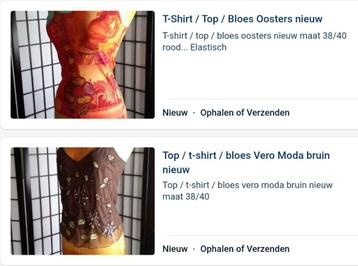 Topjes 2 stuks voor 15 euro nieuw Ook combineerbaar met ande