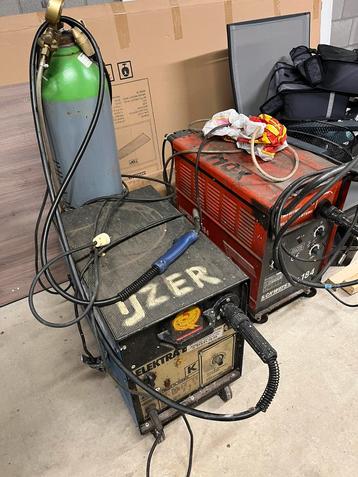 2 halfautomaat lasposten.  beschikbaar voor biedingen