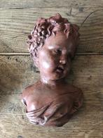 Hoofdje van een cherubijn / putti om  op te hangen, Antiek en Kunst, Ophalen of Verzenden