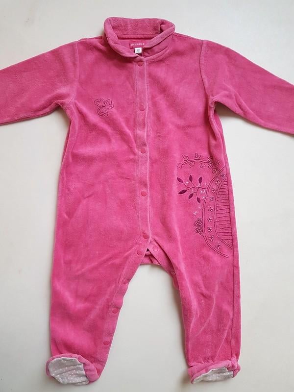 MARESE - Pyjama rose - T.18 mois/81 cm, Kinderen en Baby's, Babykleding | Maat 80, Gebruikt, Meisje, Nacht- of Onderkleding, Ophalen of Verzenden