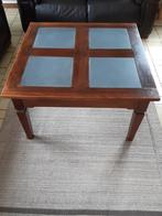 Table de salon chêne carrée vient de chez Rigaux Visé, Comme neuf, 50 à 100 cm, Chêne, 50 à 100 cm