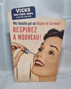 Reclame display uit 1955 Vicks Va-Tro-Nol, Verzamelen, Reclamebord, Gebruikt, Ophalen of Verzenden