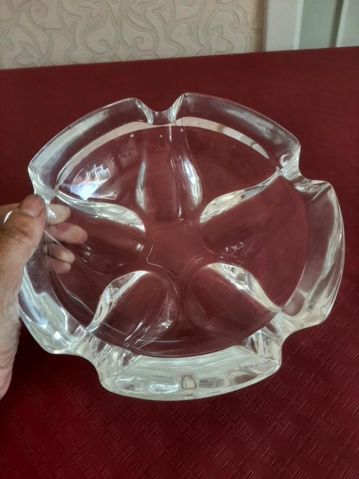 Cendrier en verre épais rétro/vintage - Années 60/70, Antiquités & Art, Antiquités | Plateaux, Enlèvement ou Envoi