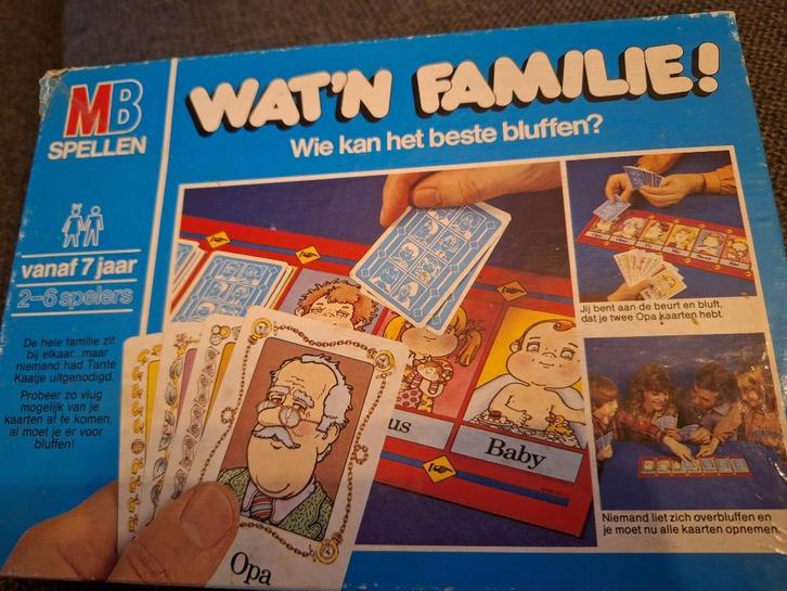 Spel vanaf 7 jaar: "wat'n familie!", Hobby en Vrije tijd, Gezelschapsspellen | Bordspellen, Zo goed als nieuw, Ophalen
