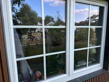 Belisol witte PVC dubbele ramen 69  143 cm - goede staat beschikbaar voor biedingen