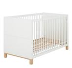 Alfred & cie - Lit bébé 70x140 Aurore blanc avec matelas, 140 tot 160 cm, Gebruikt, Matras, 70 tot 85 cm