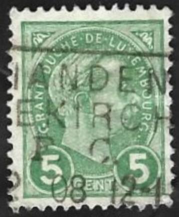 1 Postzegel Luxemburg 1895 Groothertog Adolf beschikbaar voor biedingen