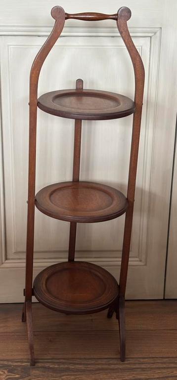 Présentoir à gâteaux en bois ancien, Enlèvement
