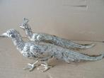 Stel tafelstukken fazant tafelfazanten zwaar verzilverd 23cm, Antiek en Kunst, Ophalen of Verzenden