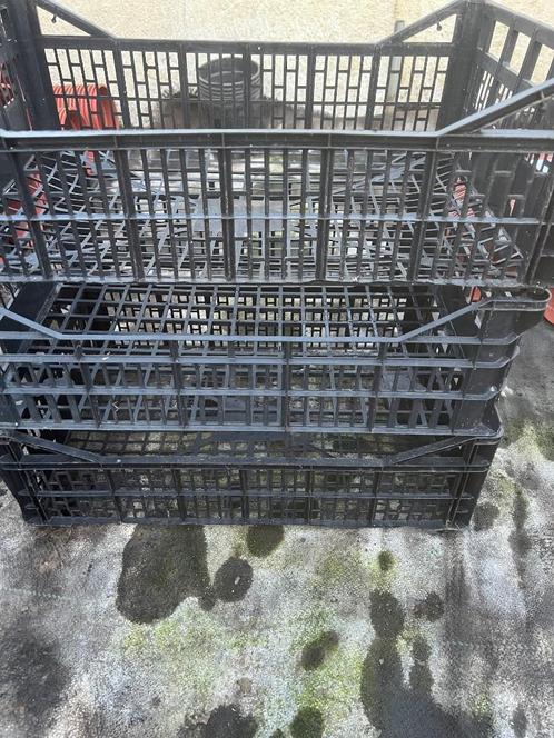 Plastieken stapelbakken kisten kratten, Tuin en Terras, Bloempotten, Zo goed als nieuw, Kunststof, Binnen, Balkon, Tuin, Minder dan 40 cm