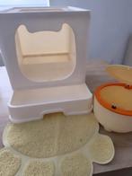 Vealind design kattenbak+hygiënekit voor kattenbakvulling, Ophalen, Zo goed als nieuw