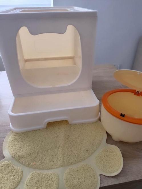 Vealind design kattenbak+hygiënekit voor kattenbakvulling, Dieren en Toebehoren, Katten-accessoires, Zo goed als nieuw, Ophalen