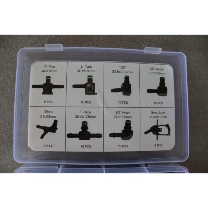 85 delige set injector koppelingen, Auto diversen, Autogereedschap, Verzenden