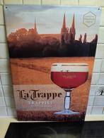 Metalen plaat La Trappe, Verzamelen, Biermerken, Ophalen, Zo goed als nieuw, La Trappe