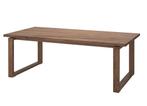 Houten eettafel en 6 bijpassende stoelen, Ophalen, 100 tot 150 cm, Eikenhout, 200 cm of meer