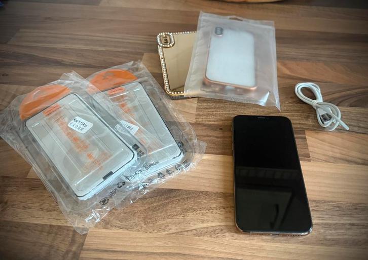 iPhone XS - 64Gb - Gold, Télécoms, Téléphonie mobile | Apple iPhone, Utilisé, 64 GB, iPhone XS, Or, Enlèvement